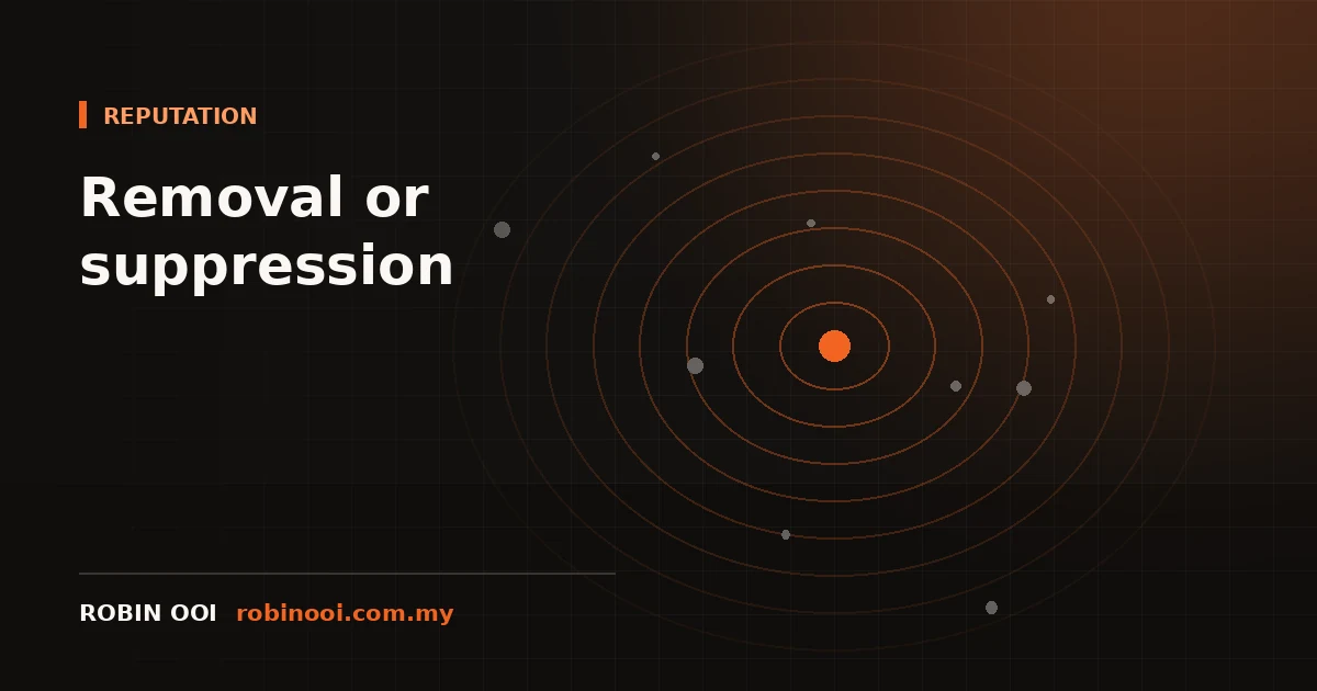 Dua laluan untuk hasil Google negatif, satu dibuang dan satu ditekan di bawah halaman tepat